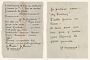 Love letter from Herbert Crowley to Wilhelmina (
