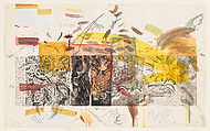 Resurrection Etching (WP6), Joan Snyder American, Photo etching, soft-ground etching, sugar lift etching, open bite, aquatint, line etching with collage, graphite, and watercolor on Arches paper
