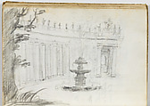 Sketchbook, Italy, Sir Joshua Reynolds (British, Plympton 1723–1792 London), Graphite, black chalk, pen and brown ink