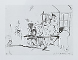 The Arrest, Cecily Brown  British, Softground etching
