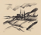 Untitled [Landscape], Max Thalmann  German, Lithograph