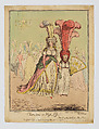 Characters in High Life, James Gillray British, Hand-colored etching