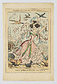 Enough to Make an Angel Swear, or–Real Birds Plucking the Sham, Robert Seymour British, Hand-colored etching