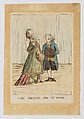 Lady Pellice and Mr. Muff, H. J.  British, Hand-colored etching and engraving