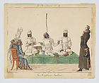 Les Jongleurs Indiens, Georges Jacques Gatine  French, Hand-colored etching and engraving