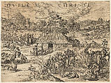 The Parable of the Good Shepherd, Anonymous, Netherlandish, late 16th century  Netherlandish, Etching printed on two horizontal sheets