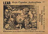 Flyer relating to an anti-Calles demonstration of December 1935 in Mexico City, Alfredo Zalce  Mexican, Lithograph and letterpress backed on linen