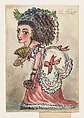 Comic Valentine original illustration: The Flirt, Anonymous (British, 19th century), Black ink, hand colored with realistic watercolor