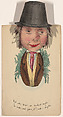 Comic Valentine (funny man), Anonymous (British, 19th century), Hand colored lithograph