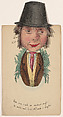Comic Valentine (funny man), Anonymous (British, 19th century), Hand colored lithograph