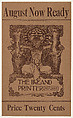 The Inland Printer,  August, Joseph Christian Leyendecker  American, born Germany, Relief