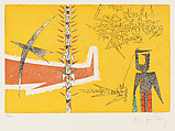 Untitled Abstraction with Figures, Wifredo Lam  Cuban, Color etching, aqautint