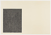 Clinton Plaza, from "Black Series I", Frank Stella American, Lithograph