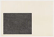 Tomlinson Court Park, from "Black Series I", Frank Stella  American, Lithograph