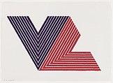 Ifafa I, from "V Series", Frank Stella American, Color lithograph