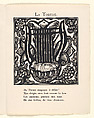 Le Bestiaire ou Cortège d'Orphée, Written by Guillaume Apollinaire (French, Rome 1880–1918 Paris), Wood engravings