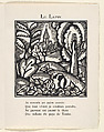 Le Bestiaire ou Cortège d'Orphée, Written by Guillaume Apollinaire (French, Rome 1880–1918 Paris), Wood engravings