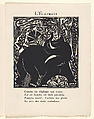 Le Bestiaire ou Cortège d'Orphée, Written by Guillaume Apollinaire (French, Rome 1880–1918 Paris), Wood engravings