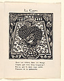 Le Bestiaire ou Cortège d'Orphée, Written by Guillaume Apollinaire (French, Rome 1880–1918 Paris), Wood engravings
