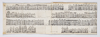 Verzaameling van alle de huizen (...) langs de (...) grachten der stadt Amsteldam, Jan Caspar Philips Dutch, Engraving