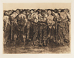 Die Gefangenen (The Prisoners), Käthe Kollwitz  German, Etching