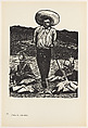 Emiliano Zapata taken prisoner in response to his fight for the rights of campesinos (Emiliano Zapata hecho prisionero en su lucha en favor de los campesinos, 1908), Plate 58 from "450 Años de Lucha: Homenaje al Pueblo Mexicano" (450 Years of Struggle: Homage to the Mexican People), Ignacio Aguirre  Mexican, Offset lithograph