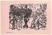 The Ipiranga, the people say goodbye to '30 years of peace' (El 'Ipiranga': el pueblo despide '30 años de paz', 31 de mayo de 1911), Plate 66 from "450 Años de Lucha: Homenaje al Pueblo Mexicano" (450 Years of Struggle: Homage to the Mexican People), Alfredo Zalce  Mexican, Offset lithograph