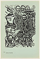 The Press and the Mexican Revolution (La prensa y la revolución mexicana), Plate 119 from "450 Años de Lucha: Homenaje al Pueblo Mexicano" (450 Years of Struggle: Homage to the Mexican People), Alfredo Zalce  Mexican, Offset lithograph