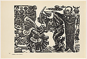 (Politica de cinturon apretado), Plate 132 from "450 Años de Lucha: Homenaje al Pueblo Mexicano" (450 Years of Struggle: Homage to the Mexican People), Jesús Escobedo  Mexican, Offset lithograph