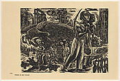 To nationalizing the mining industry (Hacia la nacionalizacion de la mineria), Plate 139 from "450 Años de Lucha: Homenaje al Pueblo Mexicano" (450 Years of Struggle: Homage to the Mexican People), Jesús Escobedo  Mexican, Offset lithograph
