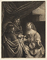 The Concert, Wallerant Vaillant Dutch, Mezzotint; second state of two