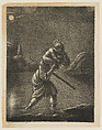 St. Christopher, Anonymous, Mezzotint; copy