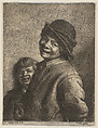 Two Boys Laughing, Wallerant Vaillant Dutch, Mezzotint