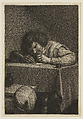 Man at a Table Writing, Wallerant Vaillant  Dutch, Mezzotint