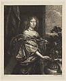 Portrait of a Woman Near a Rose-Bush, Wallerant Vaillant Dutch, Mezzotint; second state of two