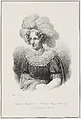 Portrait of Maria Theresia, Queen of Saxony, Ludwig Theodor Zöllner German, Lithograph