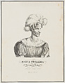 Portrait of Maria Theresia, Queen of Saxony, Ludwig Theodor Zöllner German, Lithograph