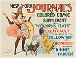 New York Journal's Colored Comic Supplement, Archie Gunn American, born England, Lithograph