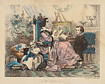 First Lessons, Kimmel and Forster German, Hand colored lithograph