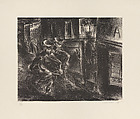 The Night Police, Paris, Yasuo Kuniyoshi  American, born Japan, Lithograph