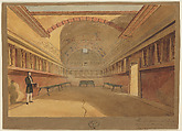 The Tepidarium at Pompeii, Robert Wetten British, Watercolor over graphite