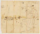 Survey of Sturgeon Creek, Maine, Anonymous, American, 18th century, Pen and ink
