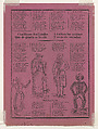 Broadsheet relating to the elegant and pretentious skeletons that become decayed and fetid, J. Cortés (Mexican, active ca. 1900–1910), Zincograph and letterpress on purple paper