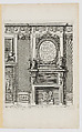Title Plate with Design for a Chimney, from Nouvelles Cheminées Faittes en Plusieur en Droits de la Hollande et Autres Prouinces, part of Œuvres du Sr. D. Marot, Daniel Marot the Elder French, Etching