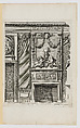 Chimney-Piece with Nymphs Flanking an Smoking Urn on the Overmantel, from Nouvelles Cheminées Faittes en Plusieur en Droits de la Hollande et Autres Prouinces, part of Œuvres du Sr. D. Marot, Daniel Marot the Elder French, Etching