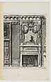 Chimney-Piece with a Bust on the Overmantel, from Nouvelles Cheminées Faittes en Plusieur en Droits de la Hollande et Autres Prouinces, part of Œuvres du Sr. D. Marot, Daniel Marot the Elder French, Etching