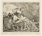 Lot and His Daughters, Joseph Marie Vien (French, Montpellier 1716–1809 Paris), Etching