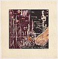 Things Have Tears and We Know Suffering, Joan Snyder American, Woodcut