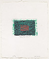 Ink in Fiber, Richard Tuttle American, Etching; artist's proof