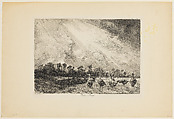 La Nuée d'Orage, Félix Bracquemond French, Etching and drypoint